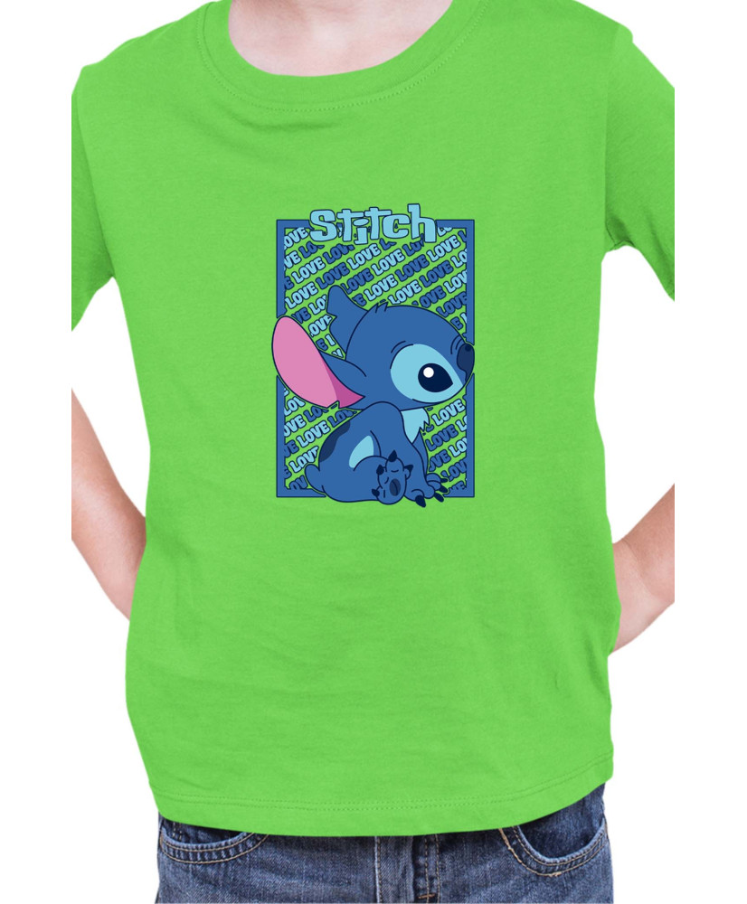 Детска Тениска Lilo And Stitch Stitch Love 03