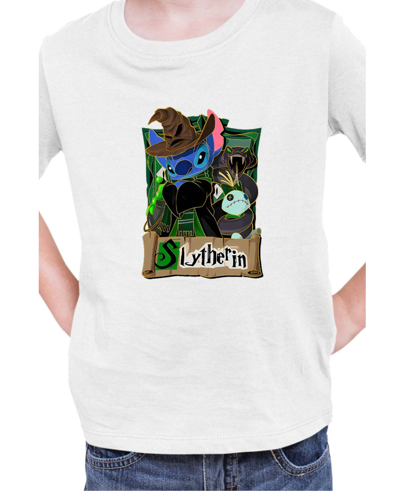 Детска Тениска Lilo And Stitch Stitch Potter Slytherin