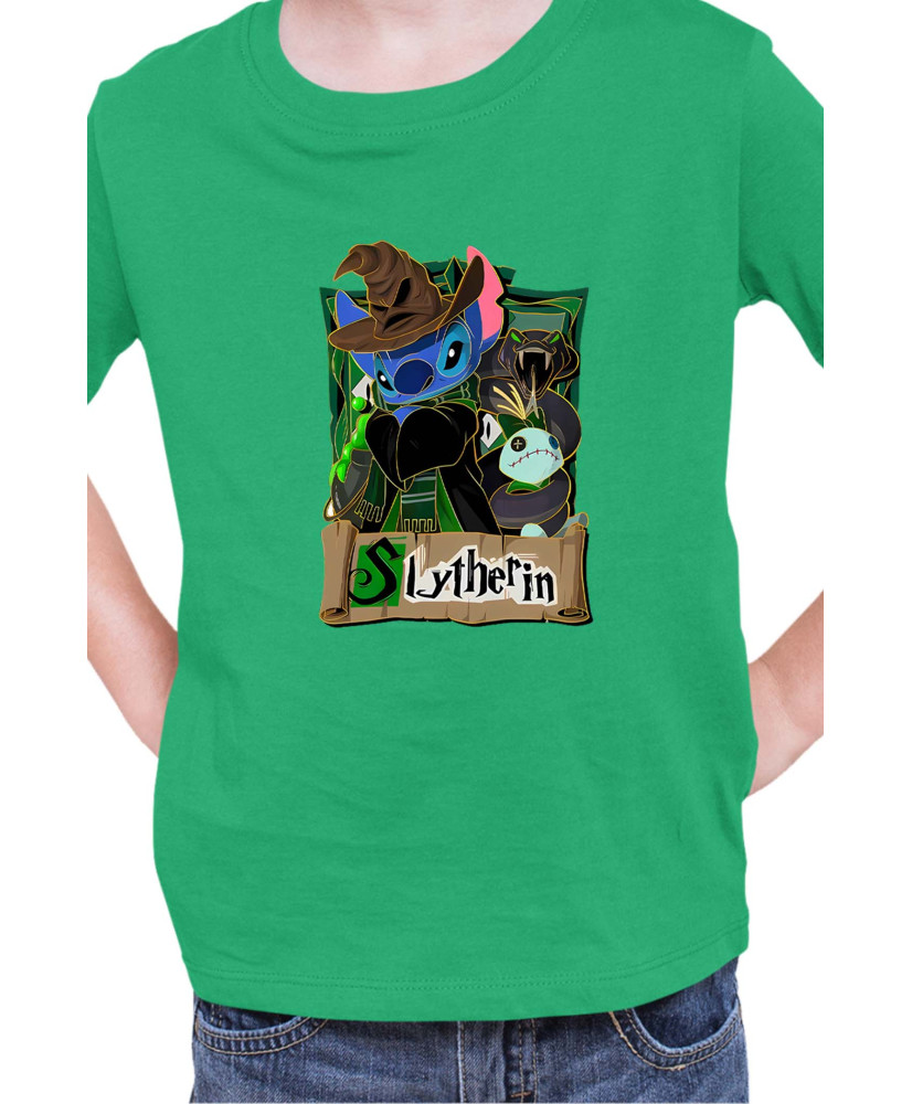 Детска Тениска Lilo And Stitch Stitch Potter Slytherin