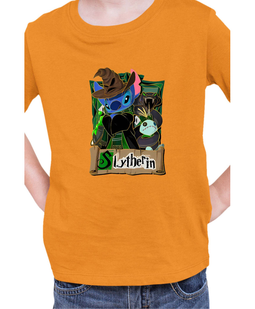 Детска Тениска Lilo And Stitch Stitch Potter Slytherin