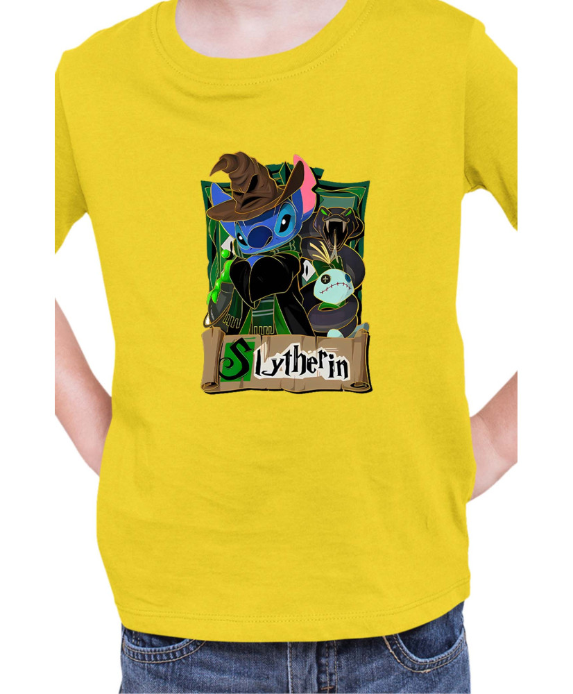 Детска Тениска Lilo And Stitch Stitch Potter Slytherin
