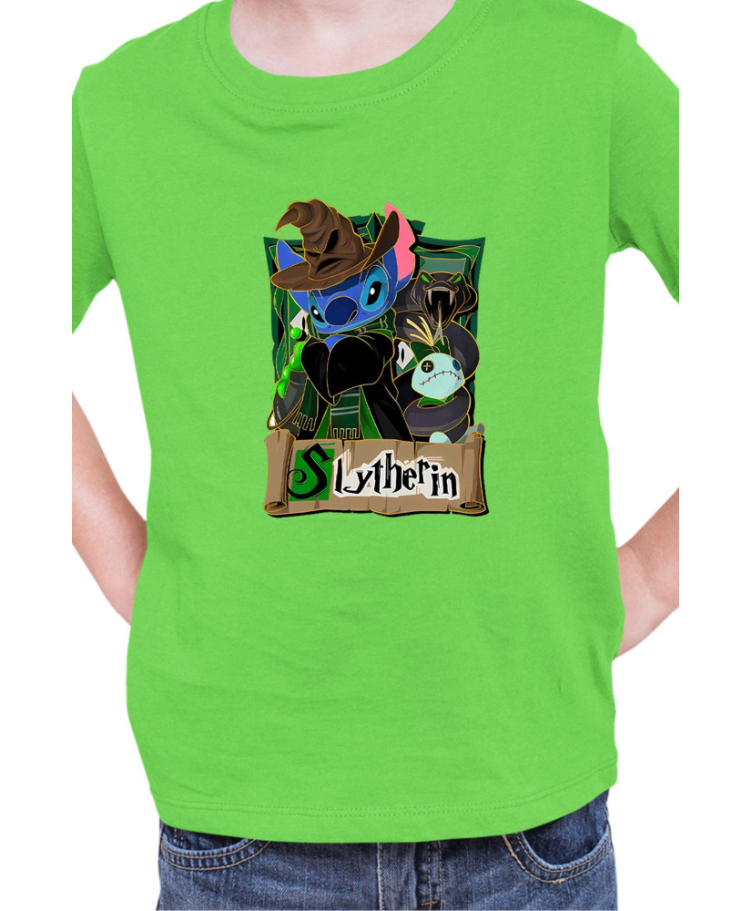 Детска Тениска Lilo And Stitch Stitch Potter Slytherin