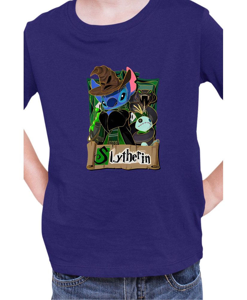 Детска Тениска Lilo And Stitch Stitch Potter Slytherin
