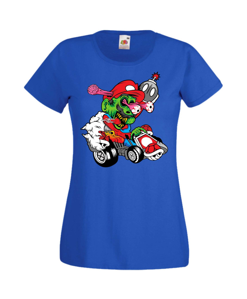 Дамска Тениска Super Mario Mario Cart Zombie 3