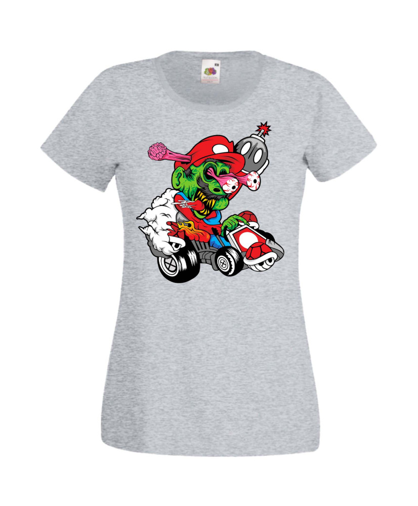 Дамска Тениска Super Mario Mario Cart Zombie 3
