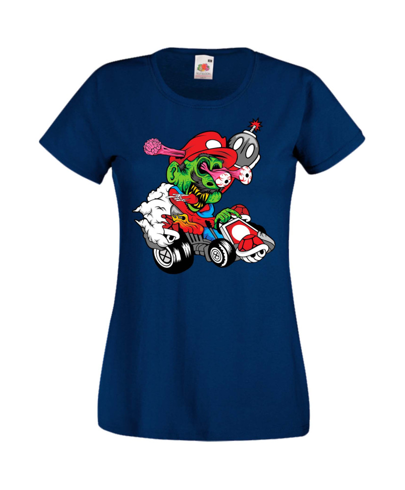 Дамска Тениска Super Mario Mario Cart Zombie 3