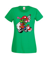 Дамска Тениска Super Mario Mario Cart Zombie 3