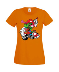 Дамска Тениска Super Mario Mario Cart Zombie 3