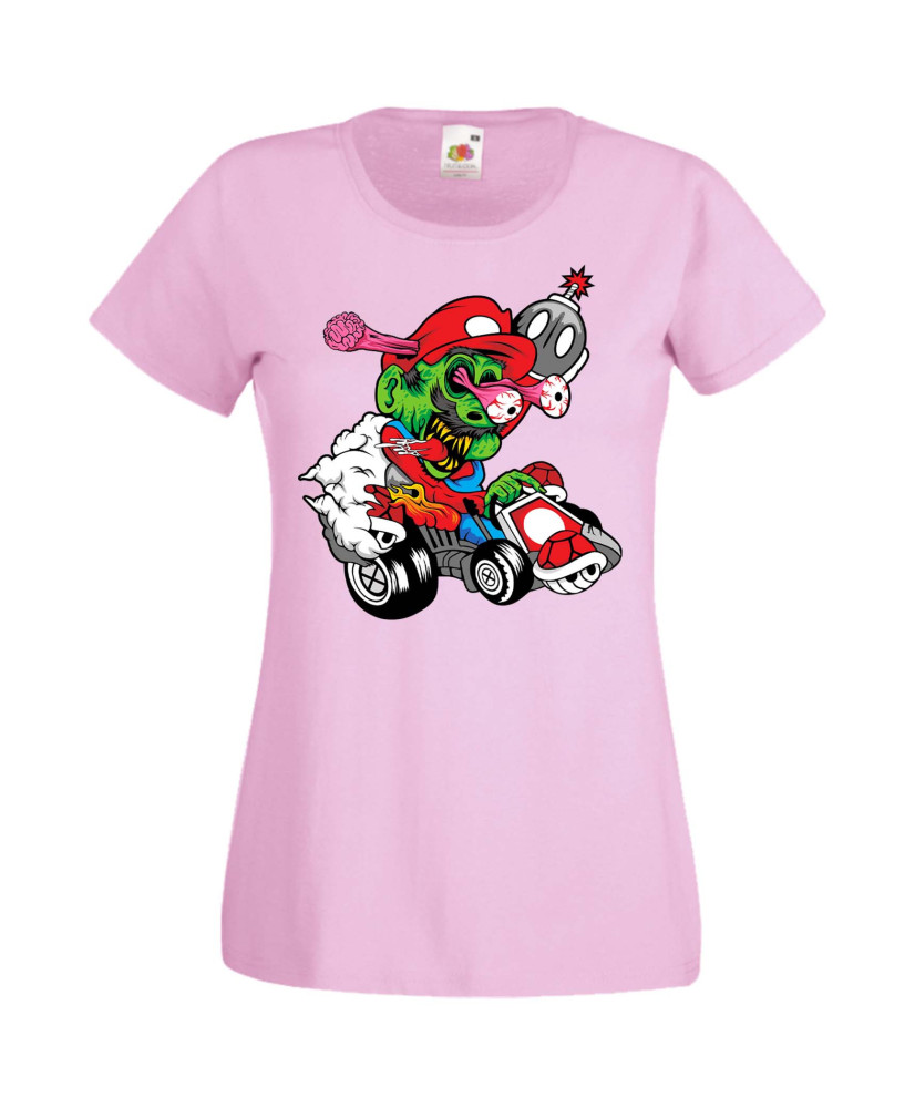 Дамска Тениска Super Mario Mario Cart Zombie 3