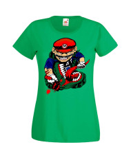 Дамска Тениска Super Mario Mario Vs Monster