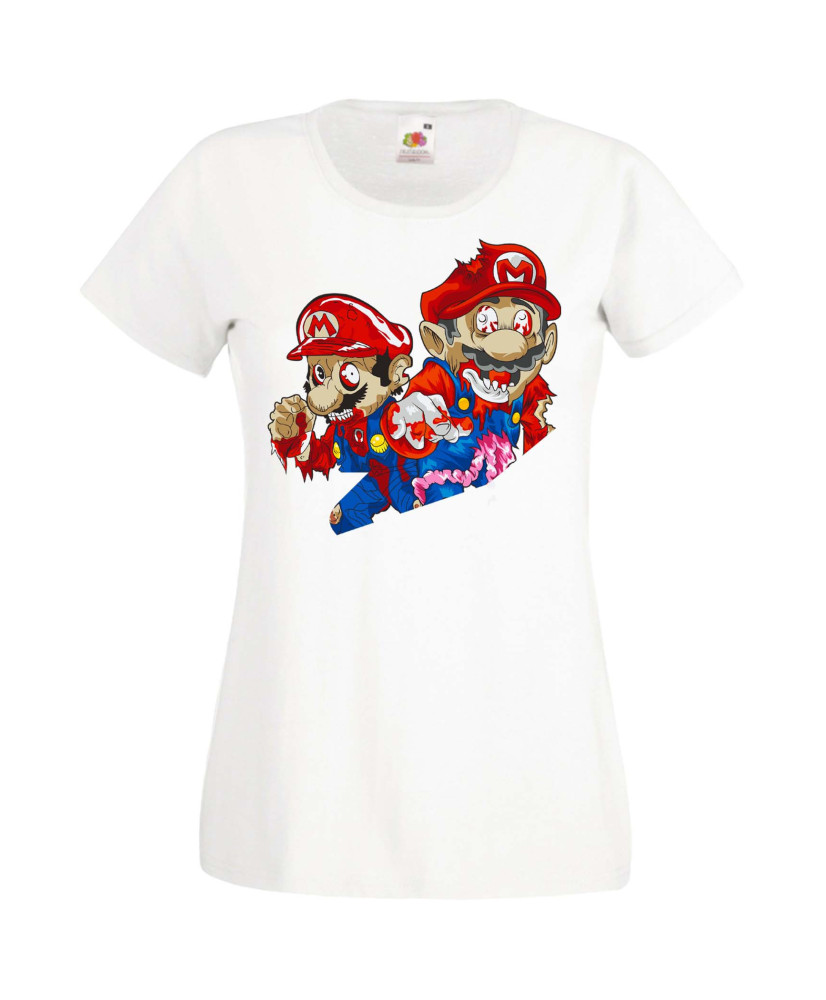 Дамска Тениска Super Mario Mario Zombie 2