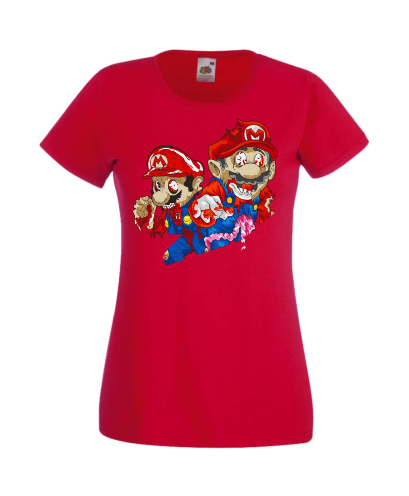 Дамска Тениска Super Mario Mario Zombie 2