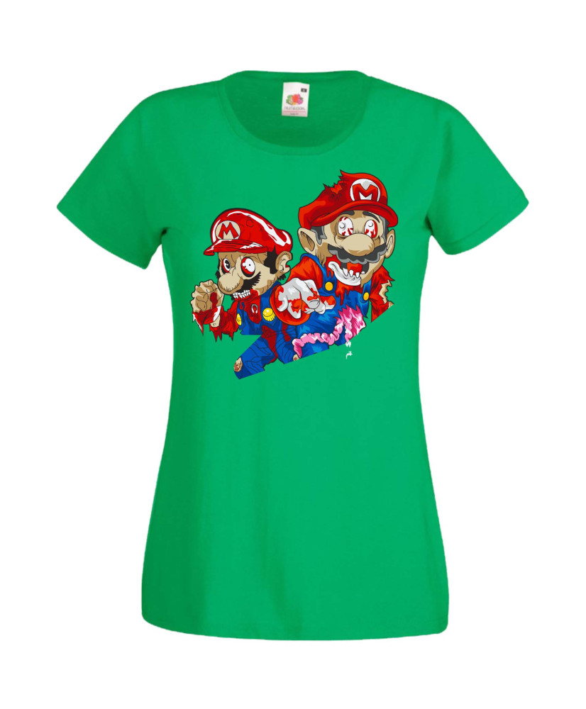 Дамска Тениска Super Mario Mario Zombie 2