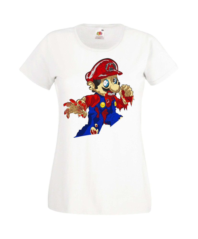 Дамска Тениска Super Mario Mario Zombie 4