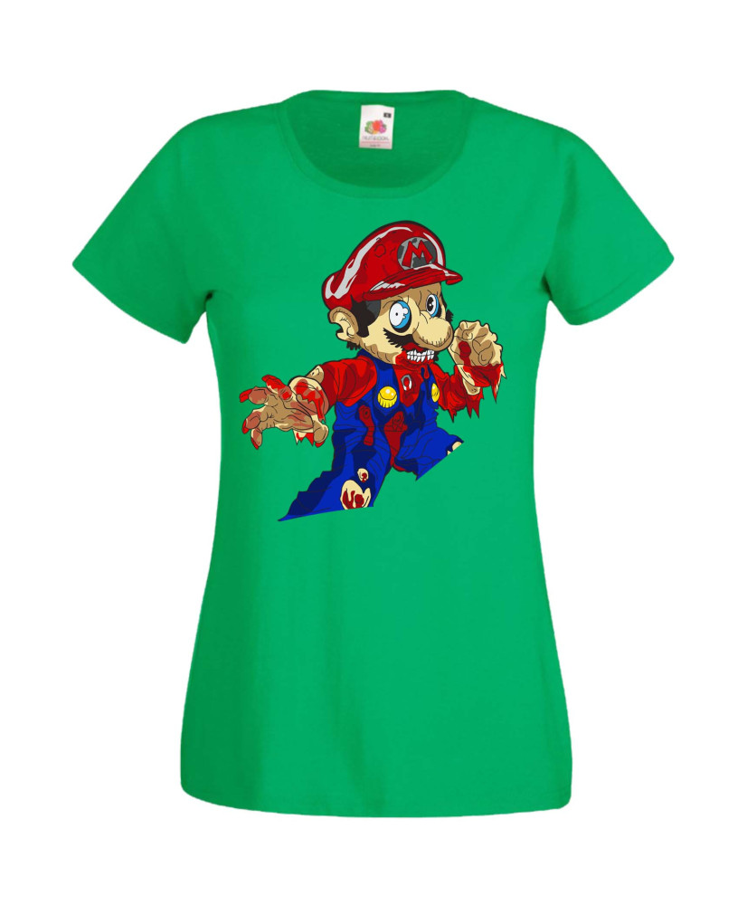 Дамска Тениска Super Mario Mario Zombie 4