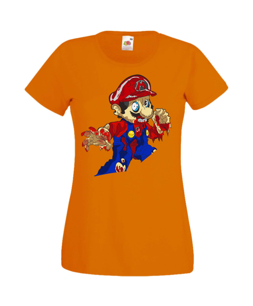 Дамска Тениска Super Mario Mario Zombie 4