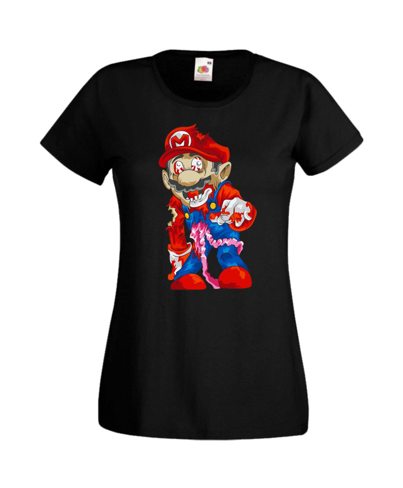 Дамска Тениска Super Mario Mario Zombie 6