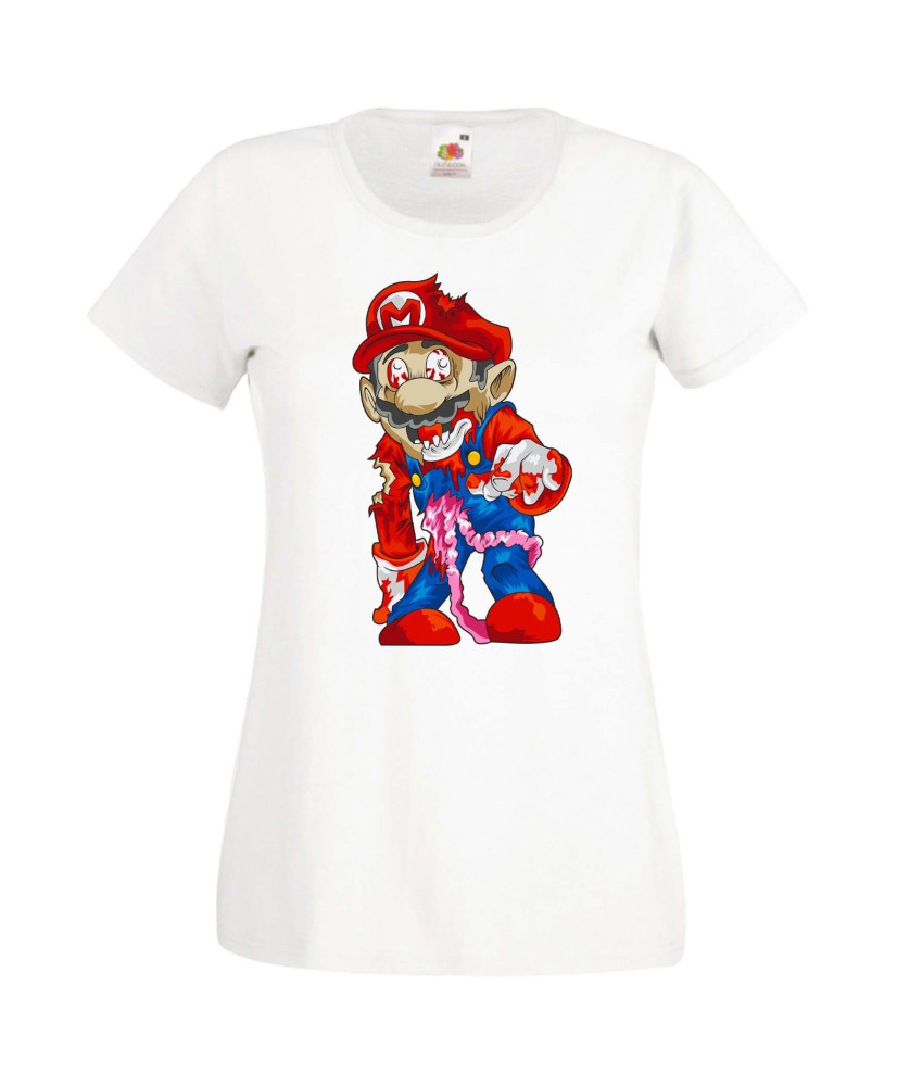 Дамска Тениска Super Mario Mario Zombie 6