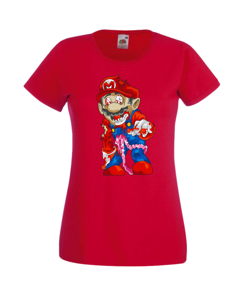 Дамска Тениска Super Mario Mario Zombie 6