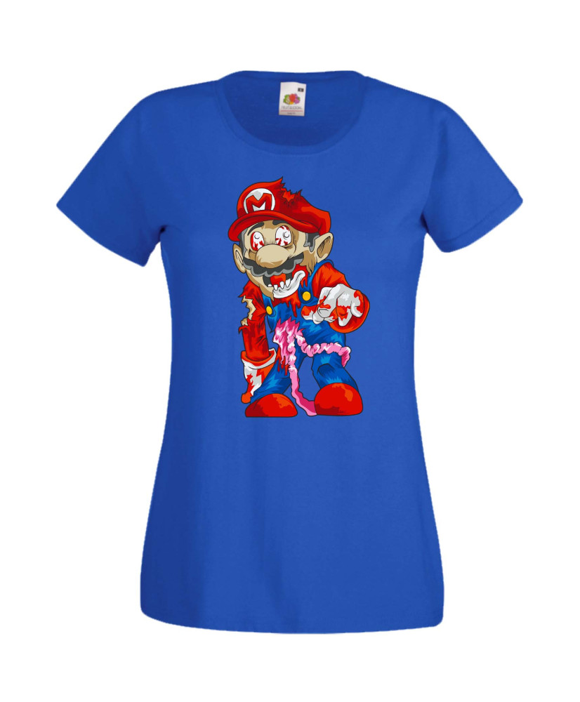 Дамска Тениска Super Mario Mario Zombie 6