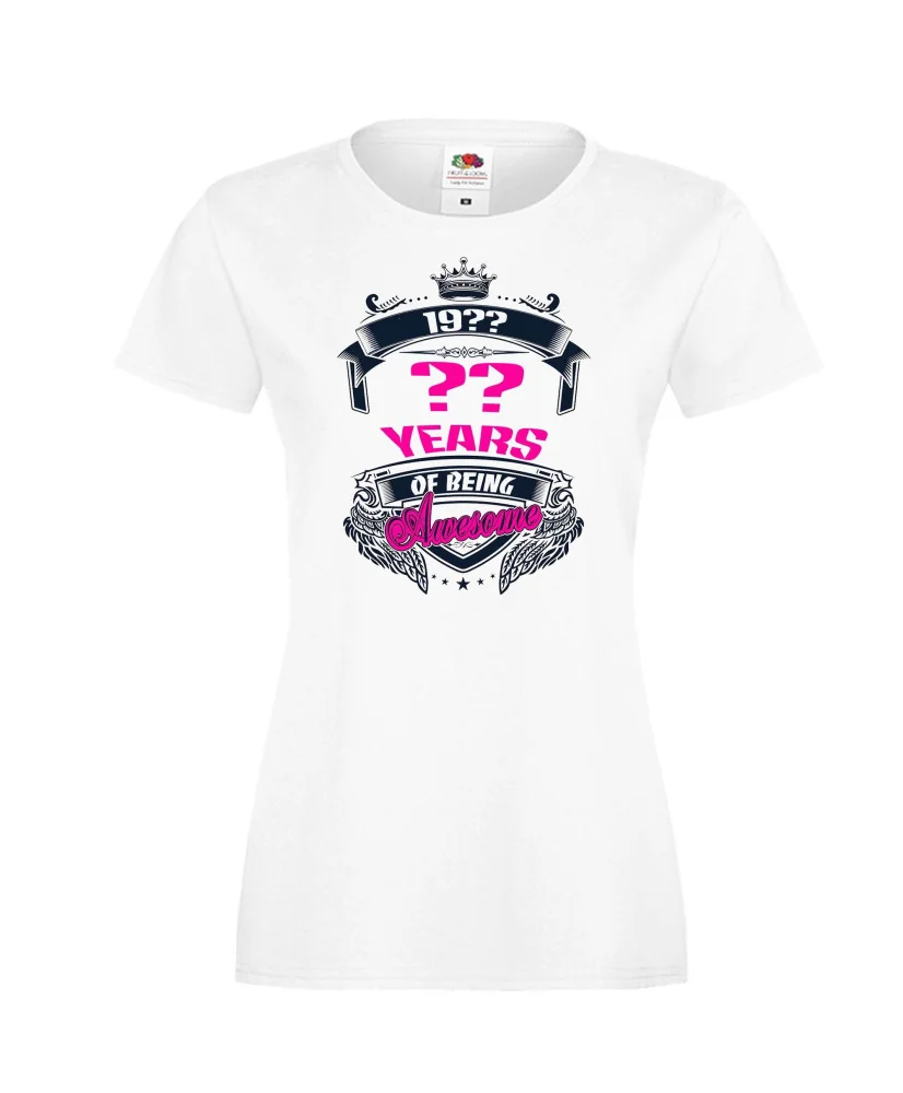 Дамска тениска XX year of being awsome - pink Дамска тениска XX year of being awsome - pink