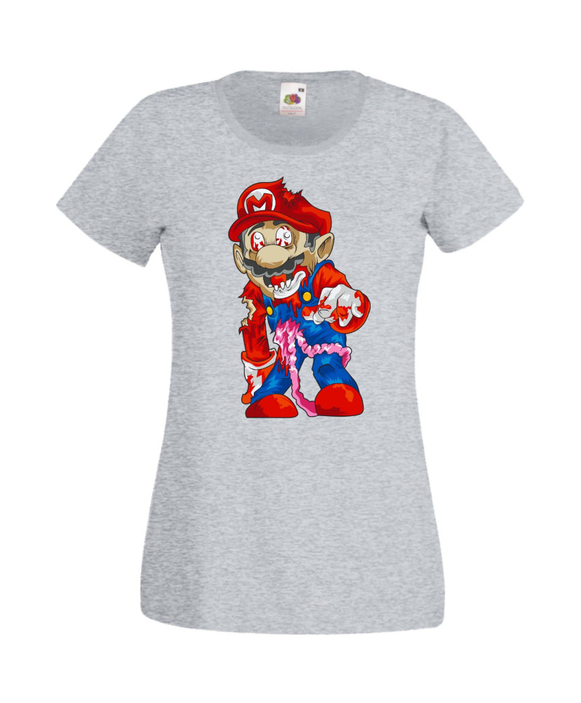 Дамска Тениска Super Mario Mario Zombie 6
