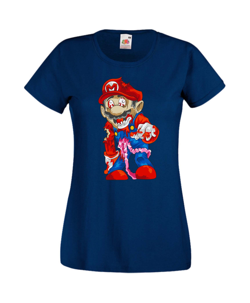Дамска Тениска Super Mario Mario Zombie 6