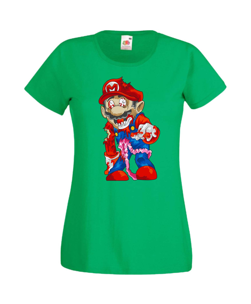 Дамска Тениска Super Mario Mario Zombie 6