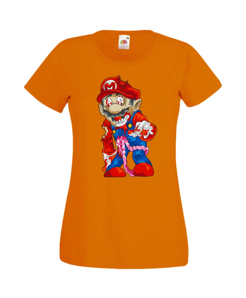Дамска Тениска Super Mario Mario Zombie 6