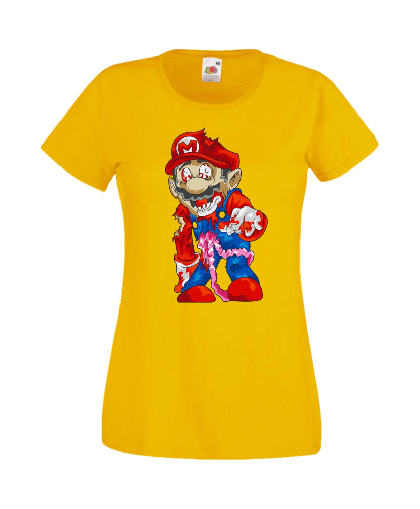 Дамска Тениска Super Mario Mario Zombie 6