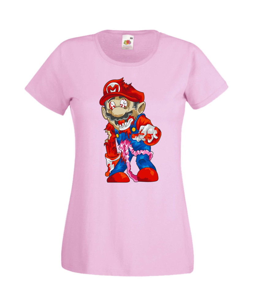 Дамска Тениска Super Mario Mario Zombie 6