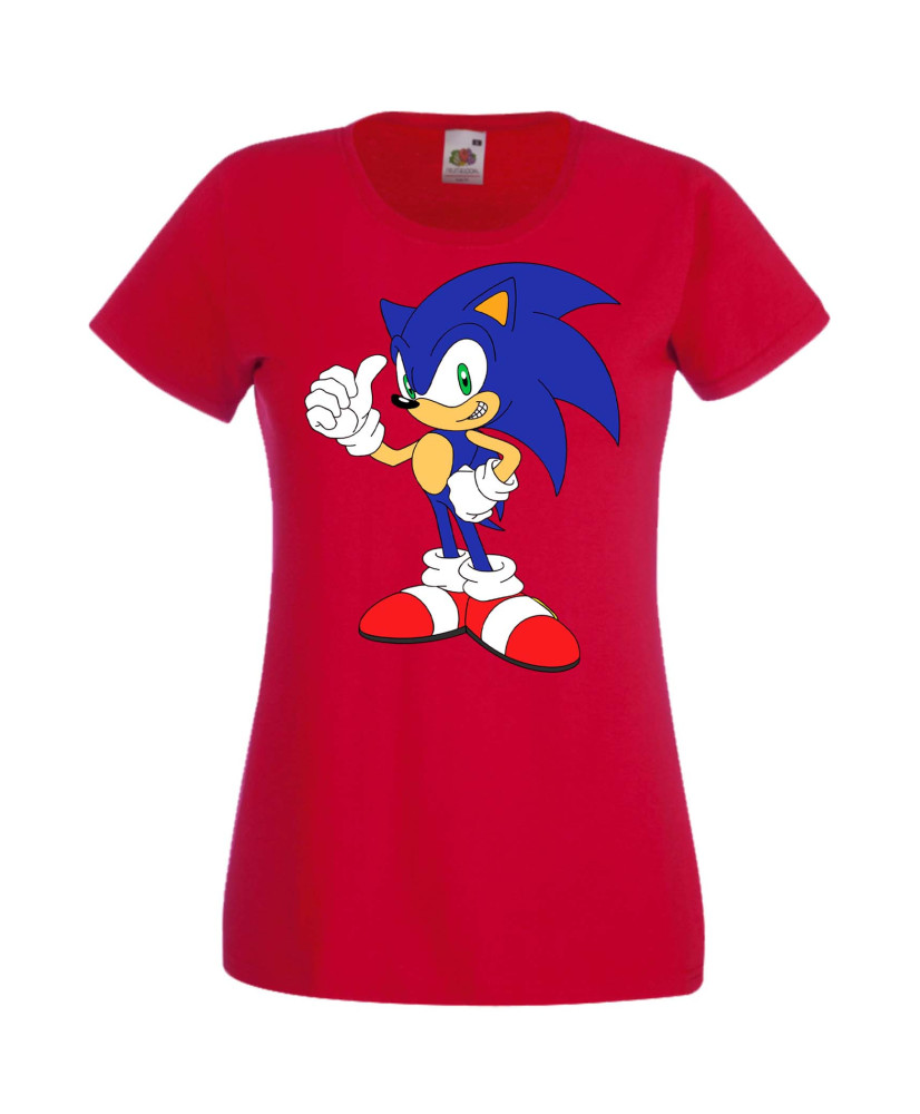 Дамска Тениска Sega Sonic Tales Knuckles Sonic 005