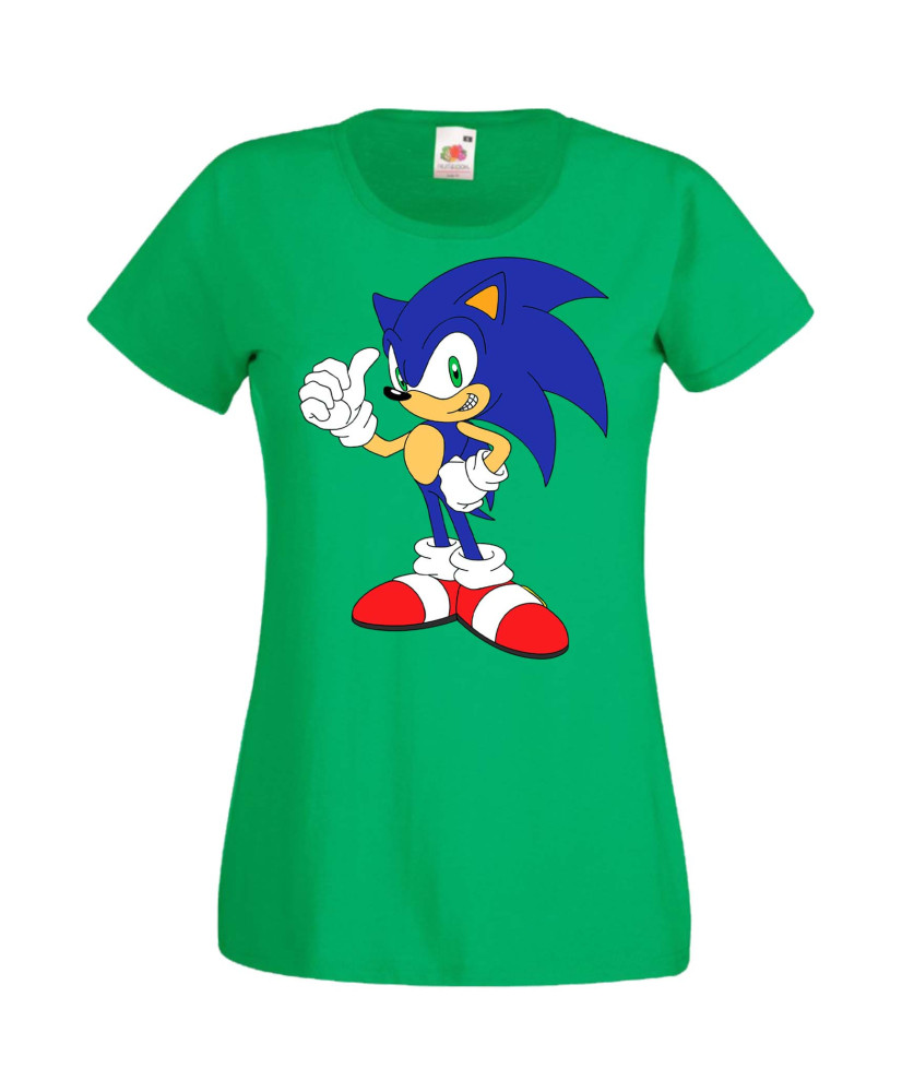 Дамска Тениска Sega Sonic Tales Knuckles Sonic 005