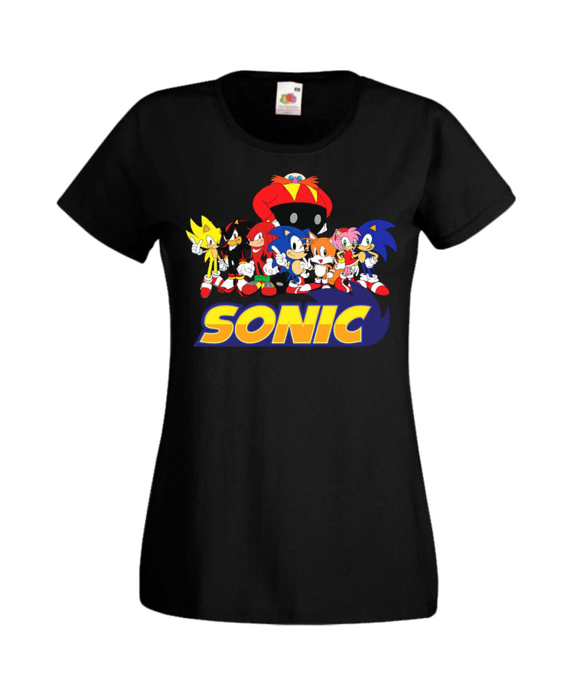 Дамска Тениска Sega Sonic Tales Knuckles Sonic And Friends 002