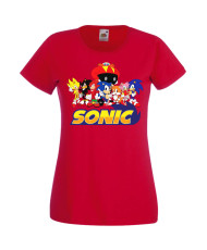 Дамска Тениска Sega Sonic Tales Knuckles Sonic And Friends 002