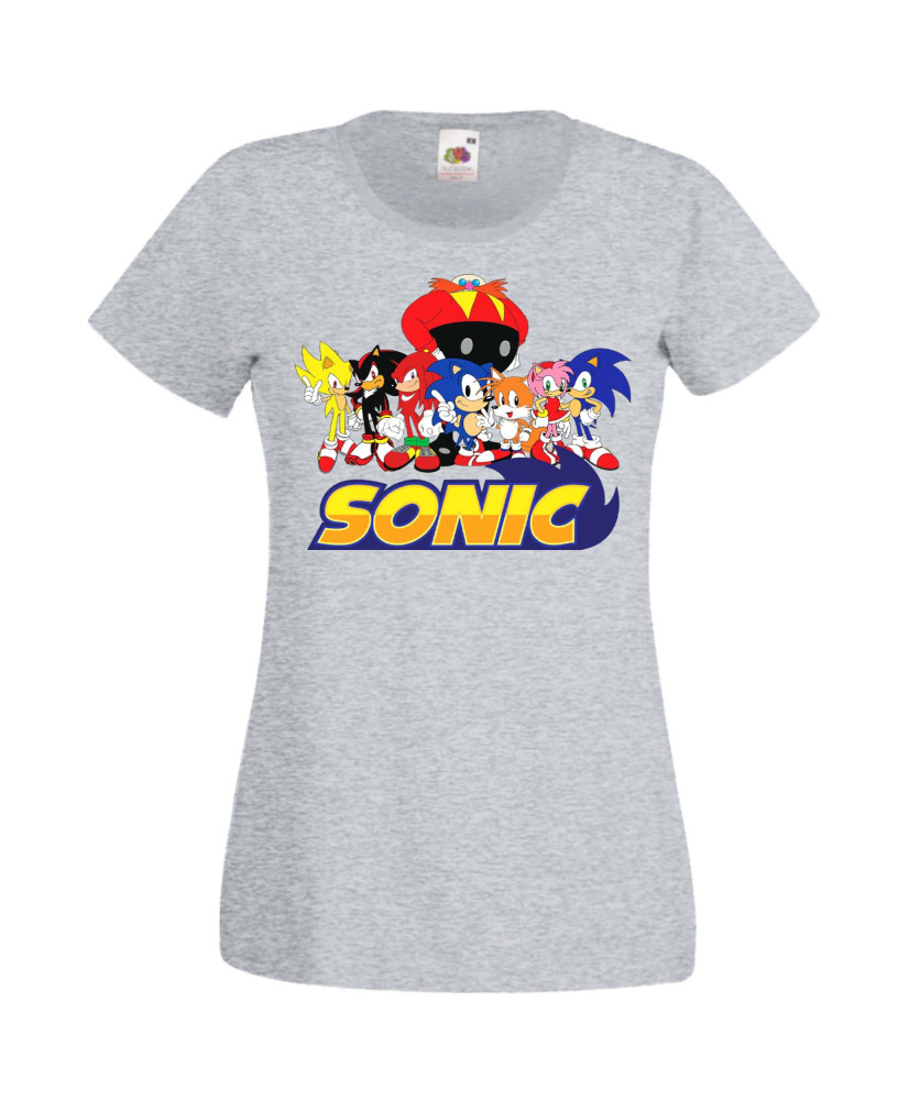 Дамска Тениска Sega Sonic Tales Knuckles Sonic And Friends 002