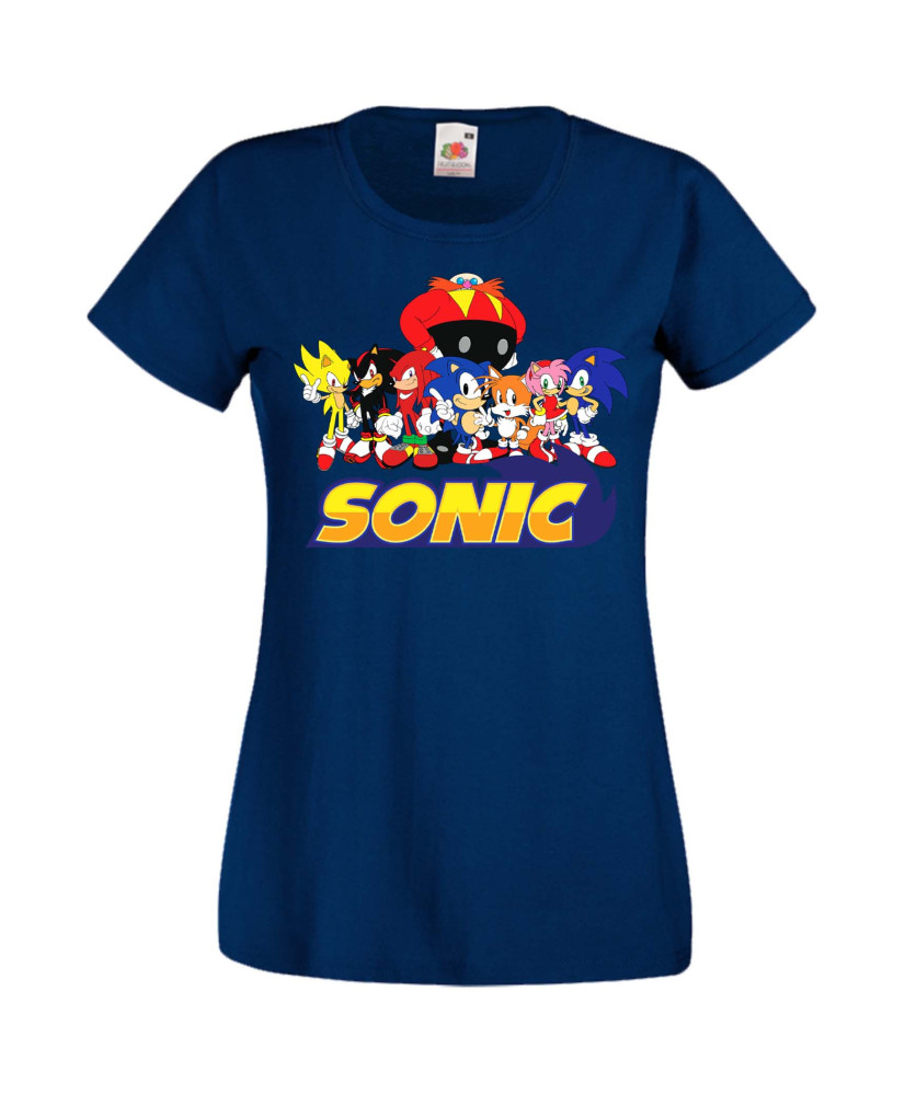 Дамска Тениска Sega Sonic Tales Knuckles Sonic And Friends 002