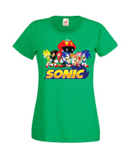 Дамска Тениска Sega Sonic Tales Knuckles Sonic And Friends 002