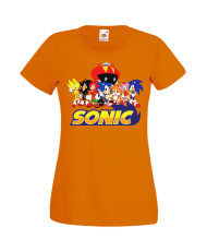 Дамска Тениска Sega Sonic Tales Knuckles Sonic And Friends 002