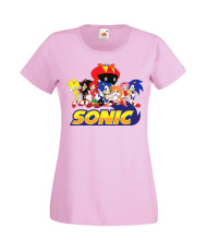 Дамска Тениска Sega Sonic Tales Knuckles Sonic And Friends 002