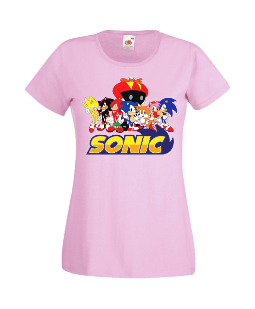 Дамска Тениска Sega Sonic Tales Knuckles Sonic And Friends 002