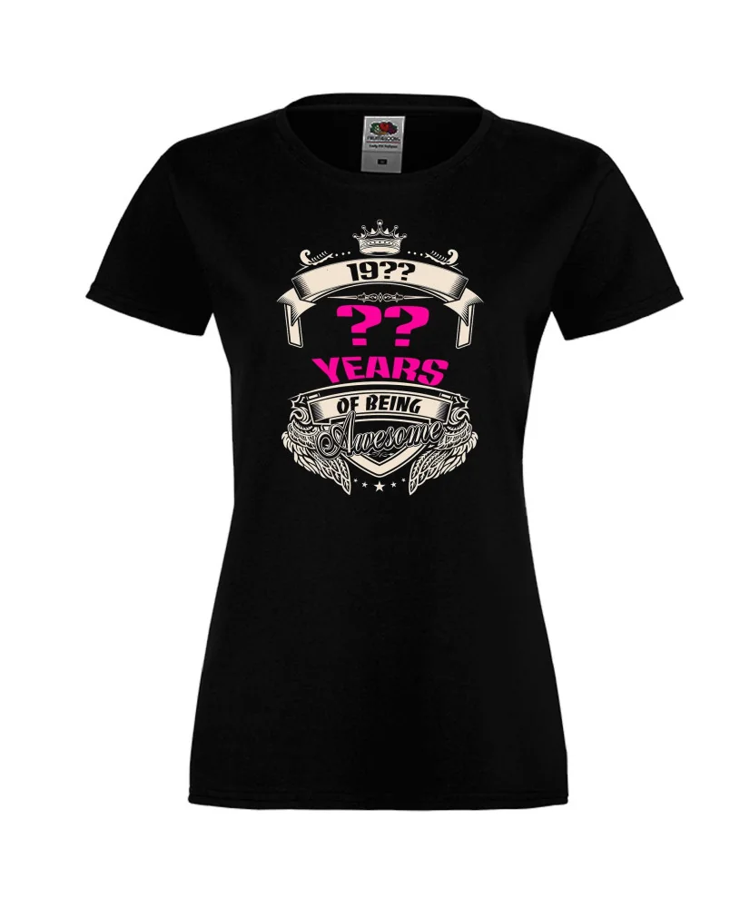 Дамска тениска XX year of being awsome - pink Дамска тениска XX year of being awsome - pink