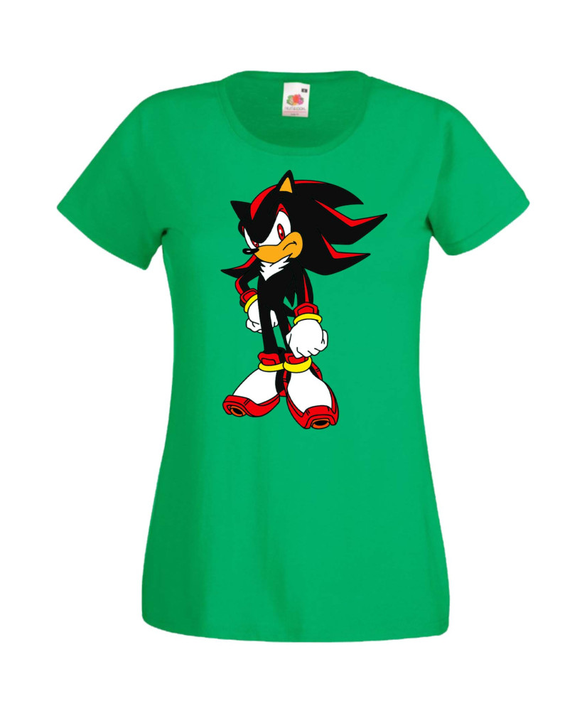 Дамска Тениска Sega Sonic Tales Knuckles Sonic Shadow 002