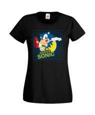 Дамска Тениска Sega Sonic Tales Knuckles Sonic Super Sonic 005