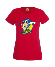 Дамска Тениска Sega Sonic Tales Knuckles Sonic Super Sonic 005