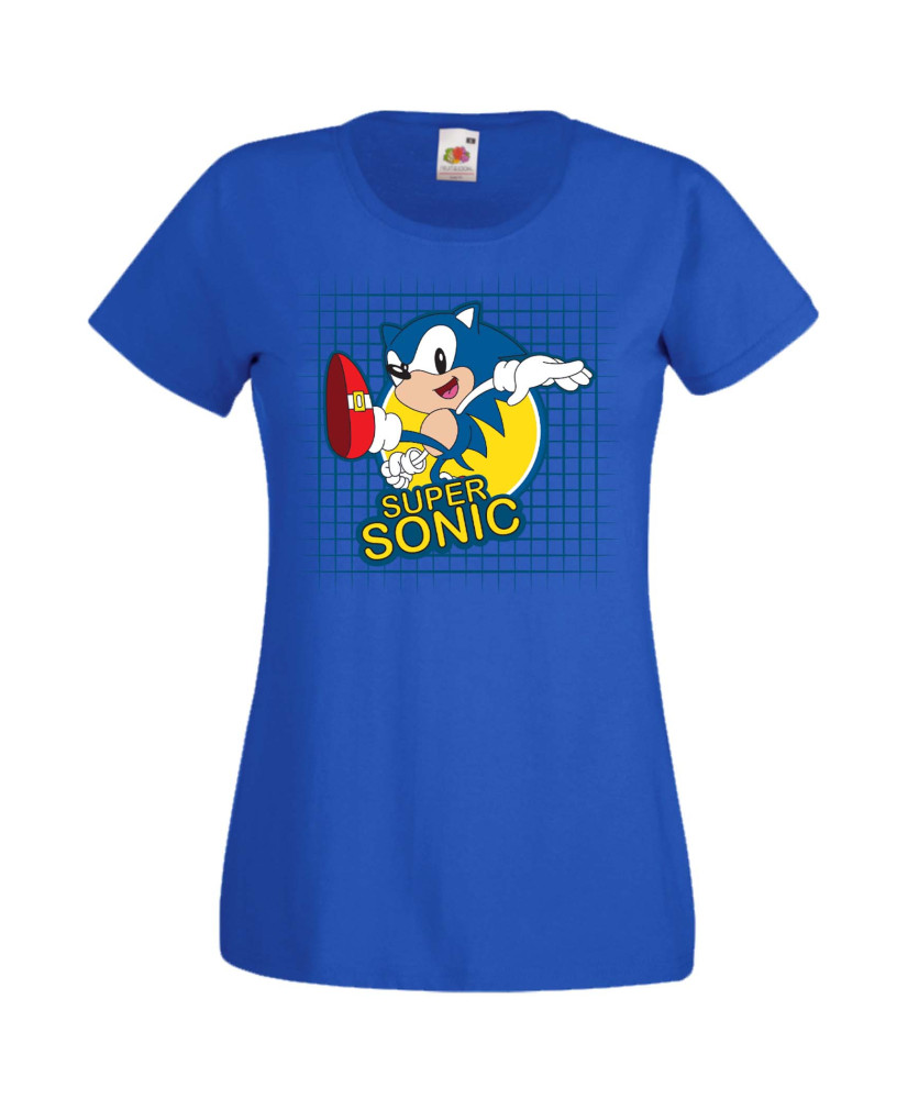 Дамска Тениска Sega Sonic Tales Knuckles Sonic Super Sonic 005