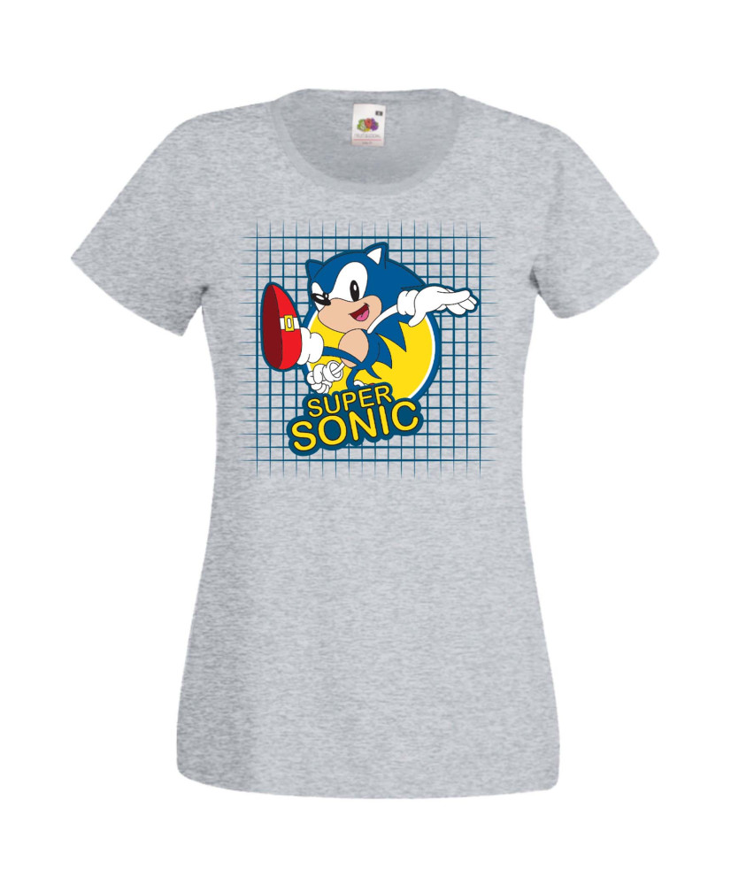 Дамска Тениска Sega Sonic Tales Knuckles Sonic Super Sonic 005
