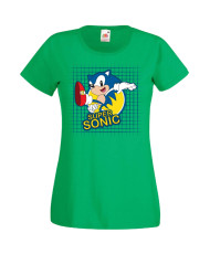 Дамска Тениска Sega Sonic Tales Knuckles Sonic Super Sonic 005