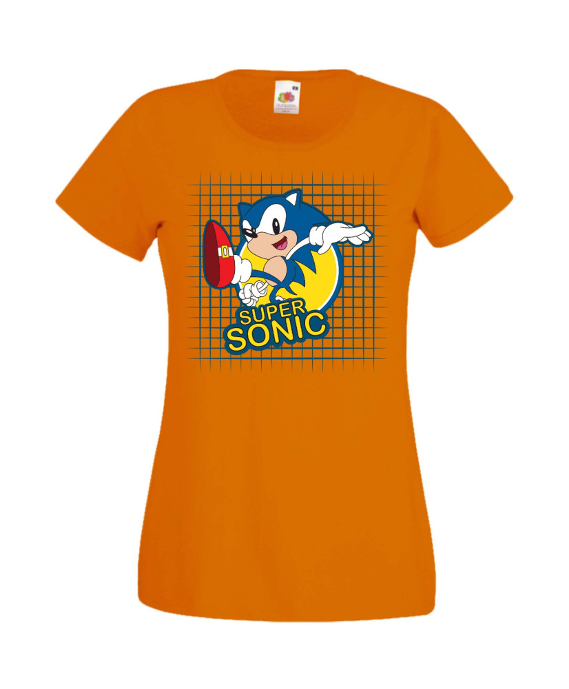 Дамска Тениска Sega Sonic Tales Knuckles Sonic Super Sonic 005