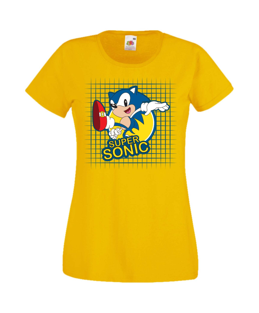 Дамска Тениска Sega Sonic Tales Knuckles Sonic Super Sonic 005